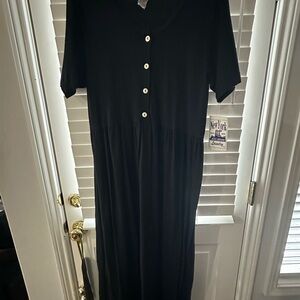New York Laundry Black Long Dress
